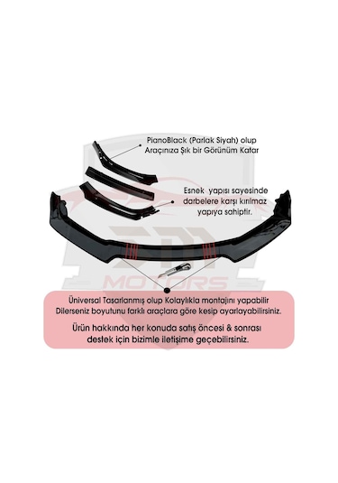 Sm Motors Renault Clio 2 Ön Tampon Eki Bodykit Karlık Lip