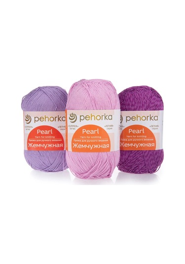 Pehorka Pekhorka "leylak" İnci İplik Seti 3 X 100 G 397040951