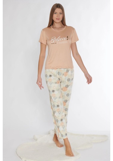 Kısa Kol Pijama Takımı Viskon 780-310 SOMON
