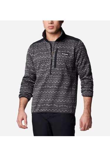 Columbia Mens Sweater Weather Printed Half Zip Iı Erkek Polar Ao5809 001