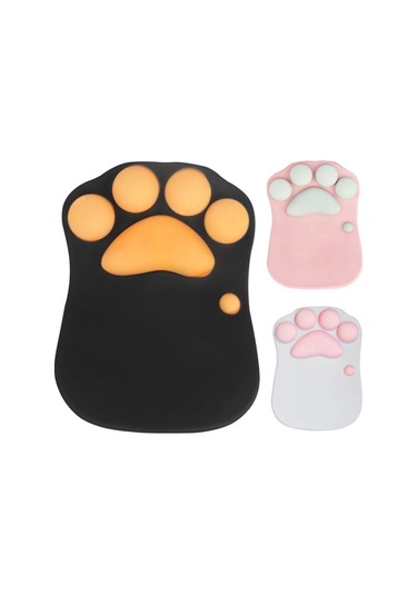 3d Sevimli Mouse Pad Bilgisayar Anime Yumuşak Kedi Pençesi Mousepad'leri Bilek Desteği Konforlu Silikon Hafızalı Köpük Oyuncu Mouse Pad'i