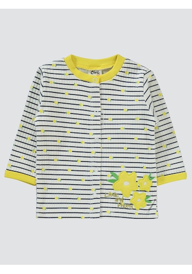 Civil Baby Kız Bebek Pijama Takımı 1-6 Ay Sarı Sari