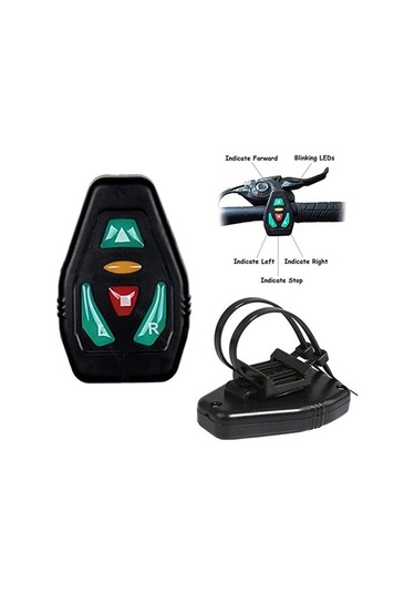 Ebitda 15l Su Geçirmez Bisiklet Sırt Çantası - Uzaktan Kumanda, Led Işıklı, Gece Güvenliği Çok Renkli