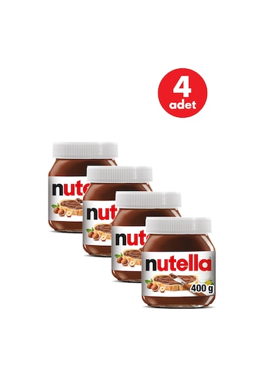 Nutella Kakaolu Fındık Kreması 400 Gr - 4 Adet
