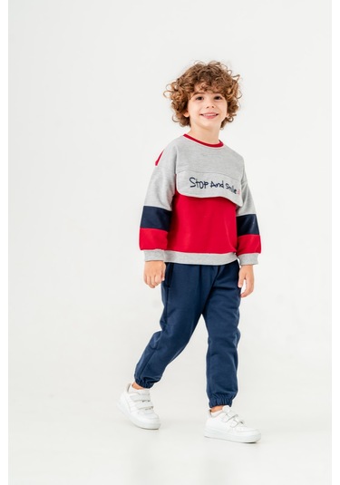 Harika Kids Erkek Çocuk Orta Kalınlıkta İki İplik Eşofman Takımı 001