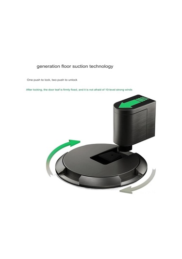 Teltree Zink Alyüminyum Zırhlı Rüzgar Dayanıklı Kapı Tutucu - Tek Basılışta Kilitle, Tekrar Basılışta Aç - Delme Yok Kurulum - 10-20mm Aralık Uyumlu - Gri Gri