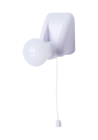 Novahub Led Çekme Kablosu Duvar Gece Işıkları Dolap Dolap Masa Lambası Ev Tuvalet Yatak Odası Aydınlatma İçin Kendinden Yapışkanlı Ampul Beyaz Beyaz