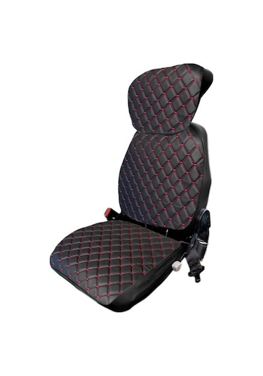 Kabinli Traktör Koltuk Kılıfı-3 Parça- Vinlex Deri- Siyah- Bb-989