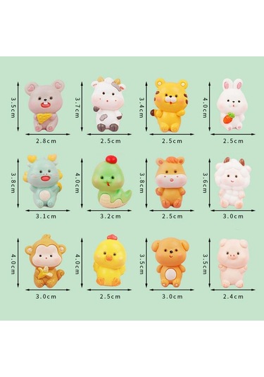 Reçine Mini Figürler Masaüstü Dekorasyonu Minyatür Heykel Yeni Reçine Süsler Bahçe Fare