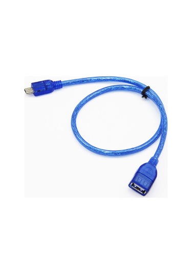 5 Pin Mini Usb Erkek - Usb Dişi Kablo 20Cm