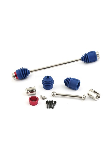 Suofeng Traxxas E-maxx 1/10 Rc Araba İçin Mavi Çelik Orta Mekanizma Vites Shaftı, 2 Adet, Toz Koruyuculu, 5151r Uyumlu, Upgrade Parçası