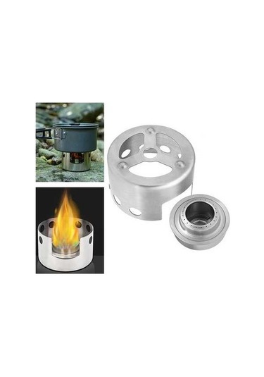 Wondernest Açık Piknik Sobası Paslanmaz Çelik Taşınabilir Mini Alkol Sobası Kapaklı Renkli Seçenekli Çok Renkli