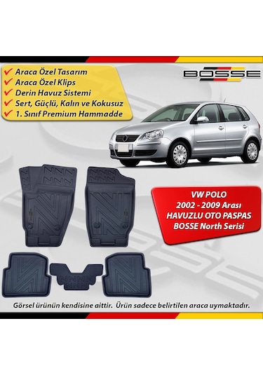Vw Polo Paspas Araca Özel 2002-2009 Derin Havuzlu North Serisi
