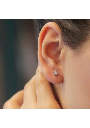 Lova 0.32 Karat Pırlanta Tektaş Küpe - 3070011