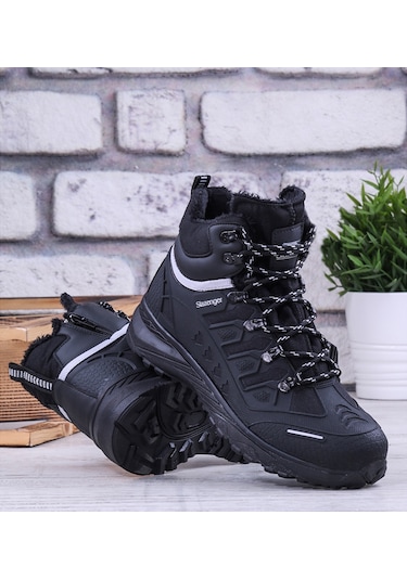 Slazenger Hidra Su Soğuk Dayanıklı Kışlık Erkek Bot Siyah - Siyah