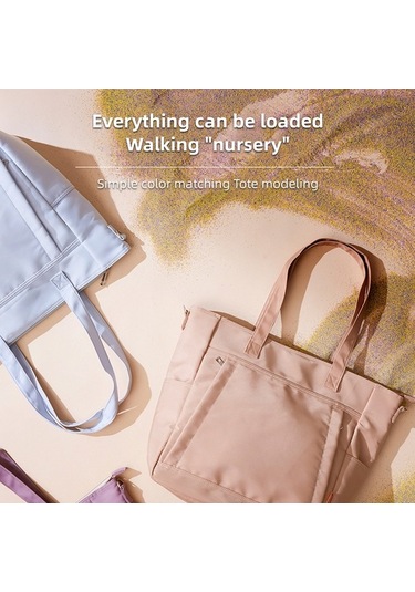 Novahub Moveevo Ma1010 20l Çok Fonksiyonlu Bebek Sırt Çantası, 9 Bağımsız Cep, İç Bölme, Alt Pedi Gri