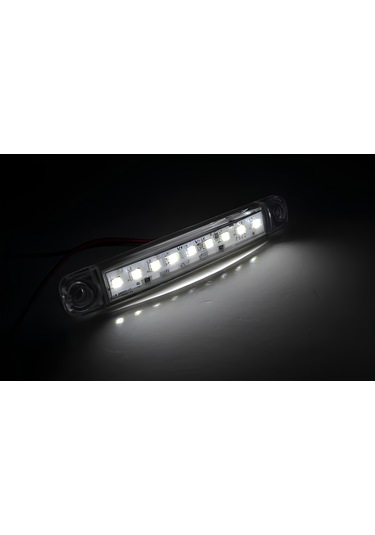 10 Adet Beyaz Parmak Lamba 9 Led 12v 24v