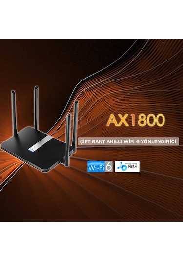 Cudy X6 5 GHz 1200 Mbps 2.4 GHz 574 Mbps 5 Gigabit Port Router
