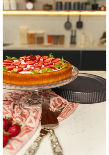 Diamond Yanmaz Yapışmaz Siyah Tart Kalıbı Siyah