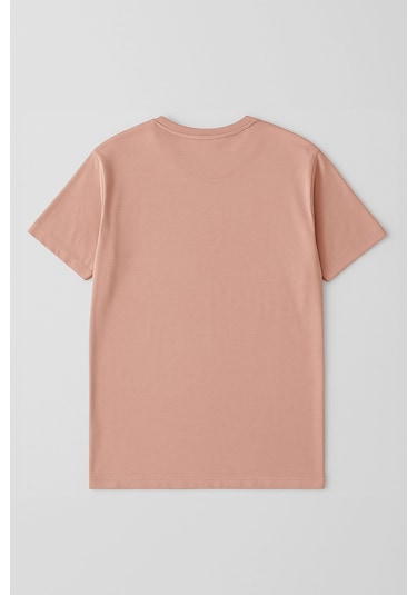Markapia Woman Kadın %100 Pamuk Basic T-shirt Somon