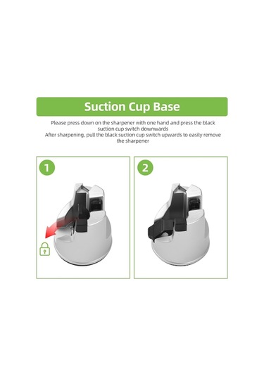 Novahub Çok Amaçlı Bıçak Bileme Aleti - Emici Tabanlı, Dayanıklı Tungsten Çelik, Renkli Tasarım Çok Renkli