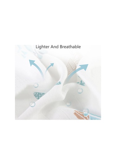 Moveevo Insular Bambu Elyaf Bebek Gazlı Bez Kundak Yumuşak Nefes Alabilir Bebek Emzirme Battaniyesi 130 110cm Beyaz