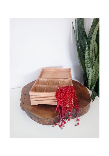 El Yapımı Çok Amaçlı Bölmeli Ahşap Eskitme Kutu