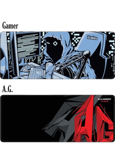 Xrades 24 Model Mouse Pad 70X30 - 90X40 Gaming Oyuncu Mousepad