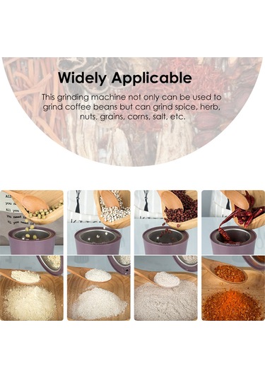 Xiyyadms Pratik Elektrikli Kahve Değirmeni - Paslanmaz Çelik Bıçaklı, 300g Kapasiteli, Baharat Ve Kuruyemiş Öğütücü