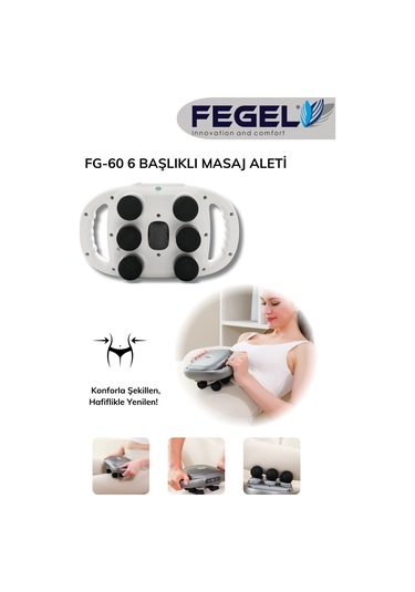 Fegel Pulsezen 6x Akıllı Tüm Vücut Terapi Tabancası Beyaz