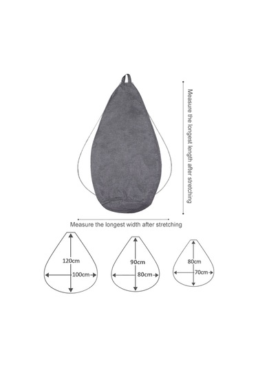 Sones Lazy Sofa Bean Bag Koltuk Kumaş Kılıfı, Boyut: 100 X 120cm Sarı