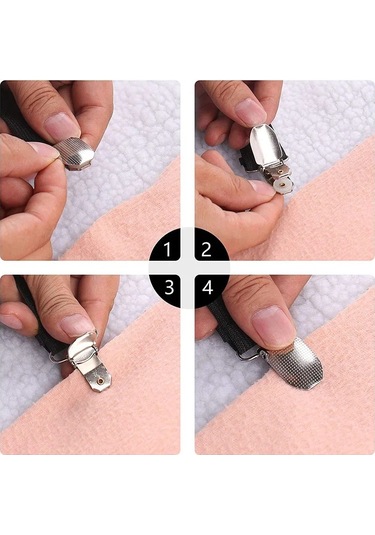 Siyah-12 Klips-tutucu Kapak Elastik Klipsler Yatak 8/12 Str Tutucu Tutucular Klipsle Elemanları Kaymaz Yatak Ev Gereçleri 47125189