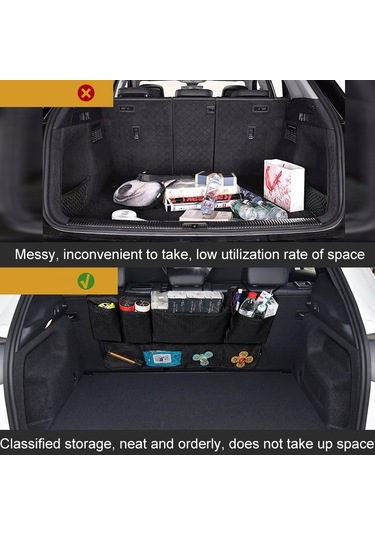Araba Suv Arka Koltuk Genişletme Düzenleme Saklama Çantası Siyah