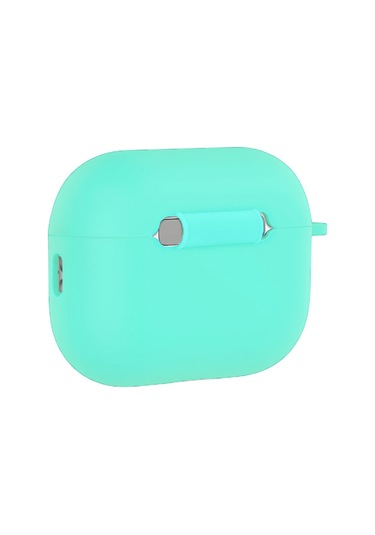 Apple Airpods Pro 3 İle Uyumlu Kılıf Standart Yumuşak Silikon Case Turkuaz