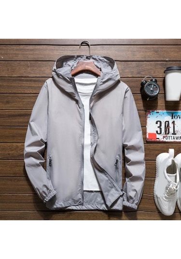 Beyaz Rüzgarlık Ceket Fermuar Pat Sıcak Çizilmez Erkek Kadın Seyahat İçin İnce Güneş Koruma Ceket Beyaz Beyaz Rüzgarlık Ceket Fermuar Pat Sıcak Çizilmez Erkek Kadın Seyahat İçin İnce Güneş Koruma Ceket Beyaz