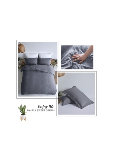 Pamuklu Tek Kişilik Nevresim Takımı Çarşaflı Runforce Düz Renk