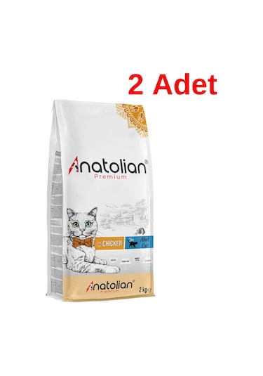 Anatolian Premium Tavuklu Yetişkin Kedi Maması 2 x 2 KG