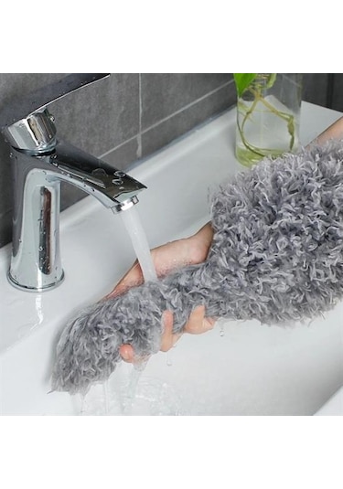 Büro Ev Ofis Yazlık Hijyeni İçin 3parça Uzayan Paspas Toz Alma Püskülü Temizlik Mop Seti