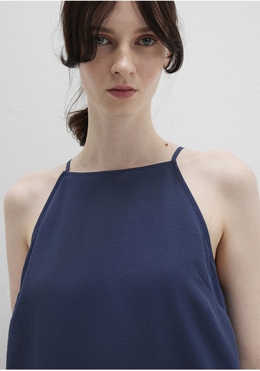 Mavi - Askılı Lacivert Elbise 1310770-70487 Lacivert