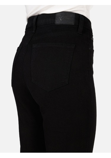 Colins 703 Carla Dar Kesim Orta Bel Düz Paça Siyah Kadın Pantolon Cl1071317 Siyah