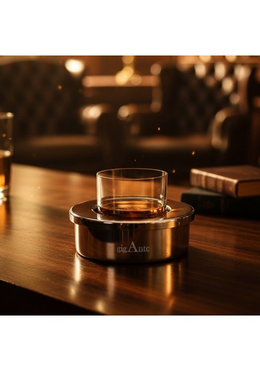 Gigante Premium Viski&kokteyl Soğutucu Hızlı Soğutma, Özel Tasarım, Hediyelik Premium Viski Aksesuarı Gümüş