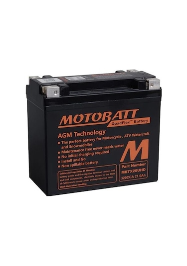 Motobatt Quadflex 4 Kutup 21 Ah 320 Cca Akü