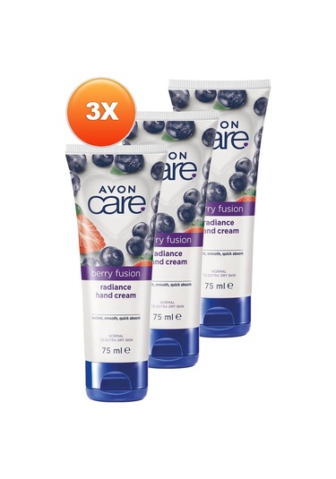 Avon Care Berry Fusion Yabanmersinli El Kremi 3 x 75 ML