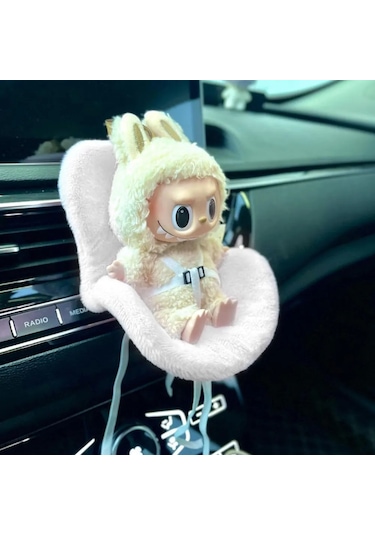 Labubu Bebek Güvenlik Koltuğu Kawaii Labubu Bebek Aksesuarları Koltuğu Süslemeleri Sevimli A 1 Piece Set