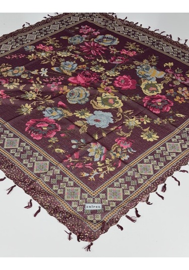 Eripek Sökme Boncuklu Tülbent 06357 Bordo