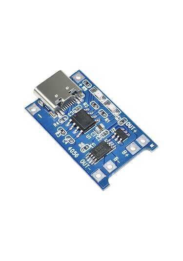 Tp4056 Type-c 1s 3.7v Lipo, Li-ion Pil Bms Korumalı Şarj Devresi - 10 Adet