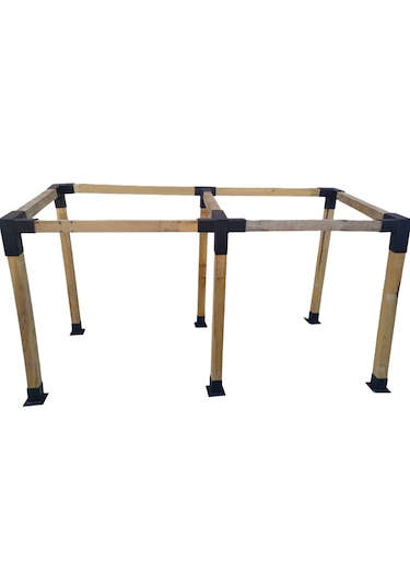 15 Pergola Çardak 8x8cm Montaj Seti Demir Bağlantı Gölgelik Ev