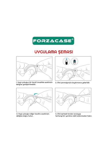 Forzacase Huawei Watch Gt2 42 Mm İle Uyumlu Yumuşak Jel Şık Silikon Kordon Kayış - Fc876 Lila