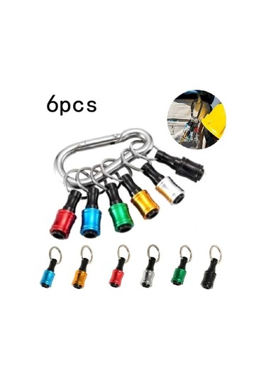Pazly Titil: Güç Aracı-6pc Hex Shank Tornavida Bit Tutucu Uzatma Çubuğu Matkap Adaptörü, Alüminyum Alaşım, 6 Renk Seçenekleri