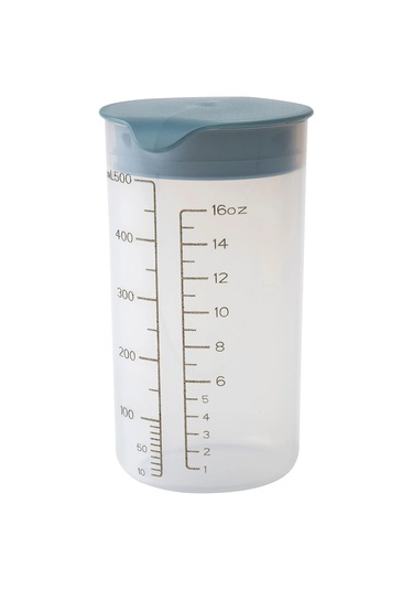 Kapaklı Plastik Ölçek 500 Ml Yükseklik 15 Cm Ölçüm Kabı Ikea Kap